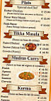 Madras Kitchen menu