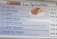 Friterie Du Beffroi menu