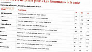 L'as De Pizz menu