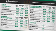 Casablanca Cafe Proudly Serving Starbucks menu