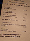 Gasthaus Zur Goldenen Traube menu