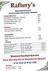 Rafterys Bar Restaurant menu