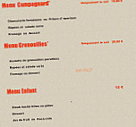 La Maison Du Portail Rouge menu