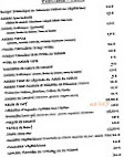 Le Gypaète Barbu menu