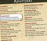 Kebella's Pizza And Pasta menu