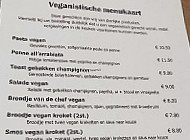 Bistro T'koffieboontje menu