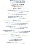 Le Cote menu