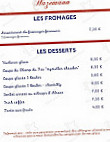 Le Champ Du Feu menu