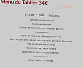 Le Petit Bouchon menu