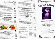 Golden Lotus menu