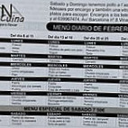 La Bona Cuina menu