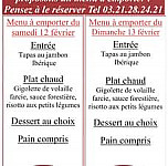 Jean Claude Jeanson menu