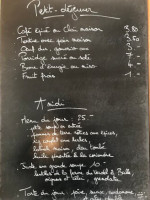 Le Cafe Des Argiles menu