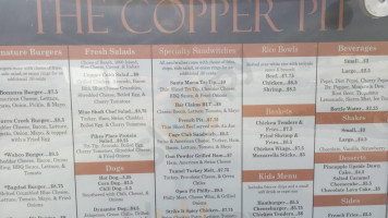 The Copper Pit menu