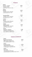 Weinstube Anker menu
