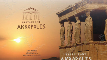 Restaurant Akropolis menu