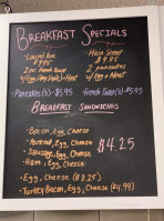 Kingston Deli Cafe Inc menu