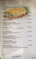 Ristorante Pizzeria Pavarotti menu