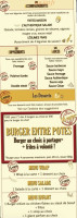 L'authentique Burger menu