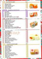 Sushi Time's menu