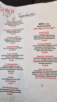 Gosch Am Kliff menu