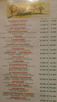 Pizzashop menu