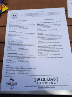 Twin Oast Brewing menu