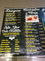 Scory Cafe menu