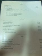 Spirito's menu