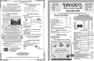 Brookys menu