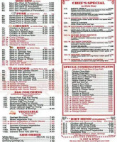 China Dragon menu