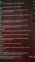 Fredo Pizza menu