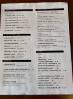 Overland Pub menu