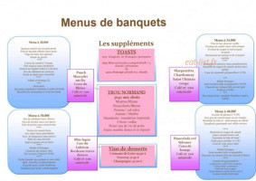 Le Pegasien menu