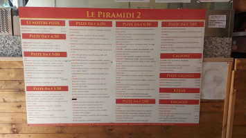 Pizzeria Da Asporto Le Piramidi 2 Di Abdelsamad Samy menu