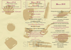 La Calypso menu