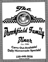 Brookfield Family Diner menu