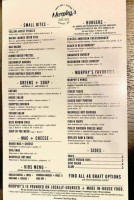 Murphy's Craftbar Kitchen menu