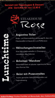 Steakhaus Rose menu