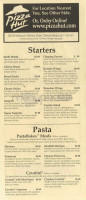 Al's Pizza menu