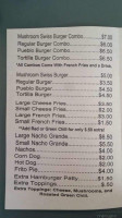 Dave's Burgers menu