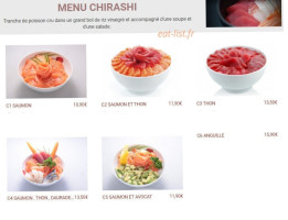 Toma Sushi menu
