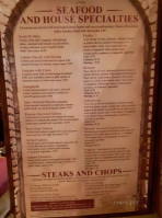 Joe's Pasta House menu