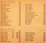 Hotel Nandini menu