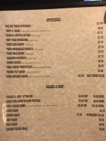 Old Timers Cafe menu