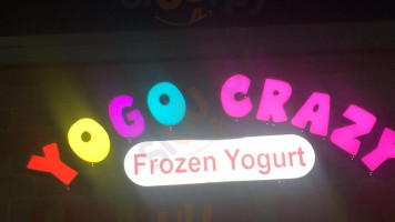Yogo Crazy Frozen Yogurt menu