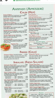 Salvatore's Italian Grill menu