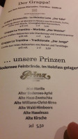 Löwenherz Gastronomie menu