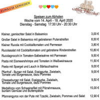 Alter Pfarrhof menu