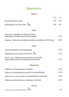 Jostalstüble menu